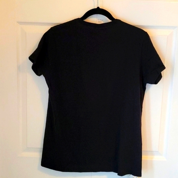 55th BIRTHDAY Short Sleeve Bling Black Tee Shirt in EUC Women's L - Picture 3 of 12